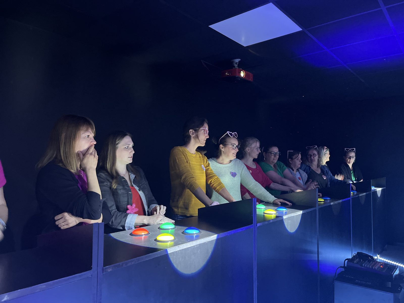 La salle iQuiz en pleine manche